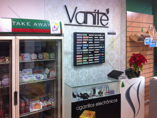 grafica interior de comercio para Vanite
